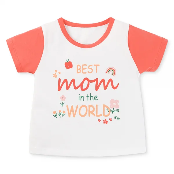 Bộ váy bé gái ngắn Animo Easy TX0625024 (1-4Y,Trắng-đỏ,TT02)