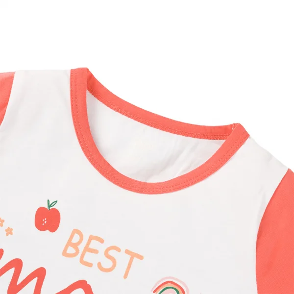 Bộ váy bé gái ngắn Animo Easy TX0625024 (1-4Y,Trắng-đỏ,TT02)