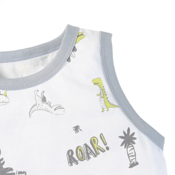 Bộ bé trai áo sát nách quần ngắn Animo easy (1-4Y) HN0525041