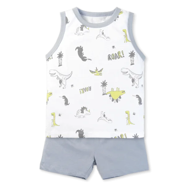 Bộ bé trai áo sát nách quần ngắn Animo easy (1-4Y) HN0525041