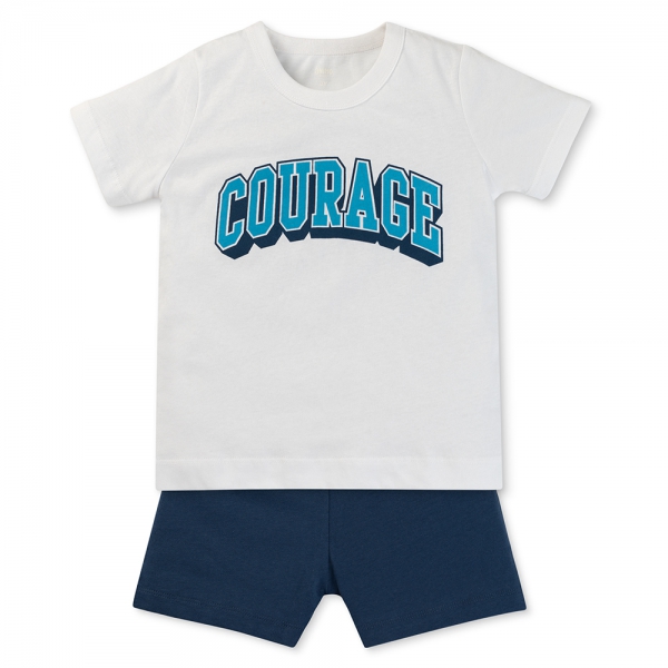 Bộ bé trai ngắn Animo Easy HN0925034 (1-4Y,Đỏ-kem,TT01)