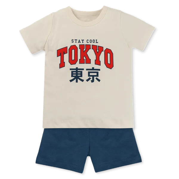 Bộ bé trai áo tay ngắn quần ngắn Animo easy (1-4Y) HN0525051