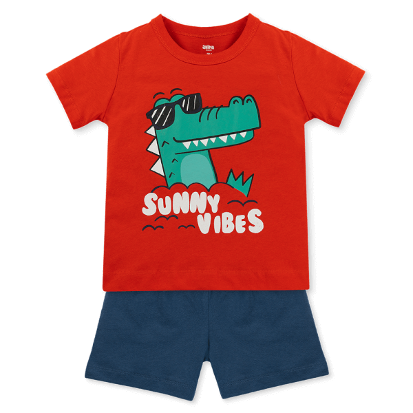 Bộ bé trai áo tay ngắn quần ngắn Animo easy (1-4Y) HN0525046