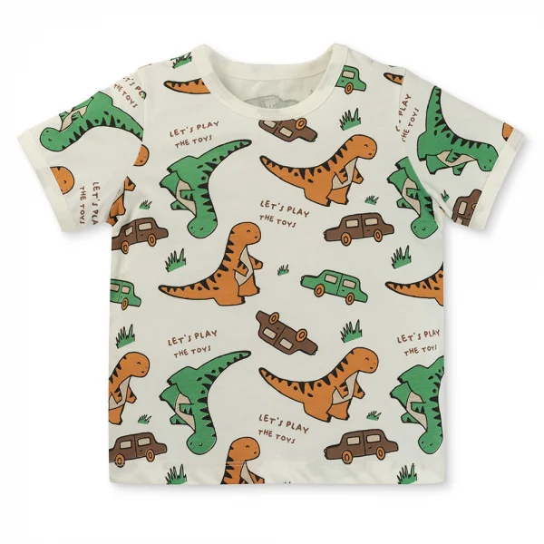 Bộ bé trai ngắn Animo Easy ST0525020 (1-4Y,Nâu-kem,DD04)