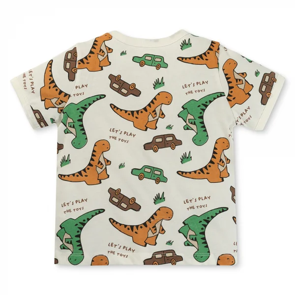 Bộ bé trai ngắn Animo Easy ST0525020 (1-4Y,Nâu-kem,DD04)