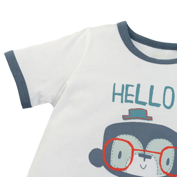 Bộ bé trai ngắn Animo Easy ST0425061 (1-4Y,Biển-trắng,TT02)