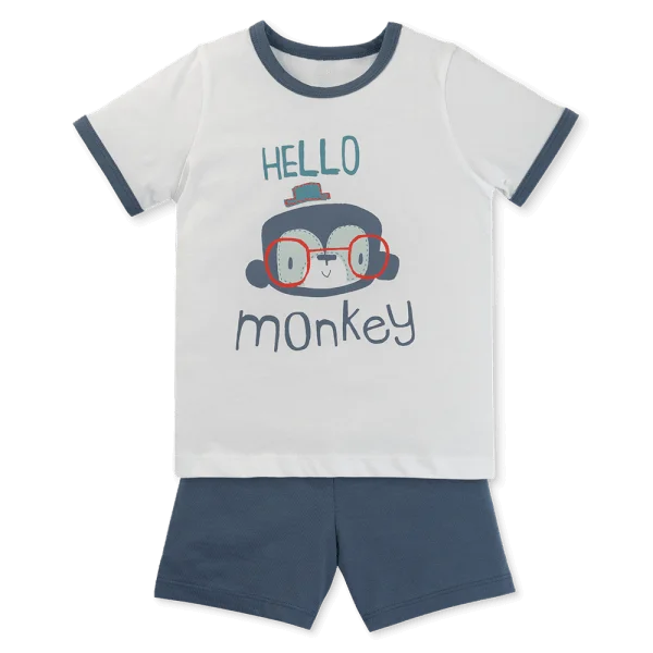 Bộ bé trai ngắn Animo Easy ST0425061 (1-4Y,Biển-trắng,TT02)