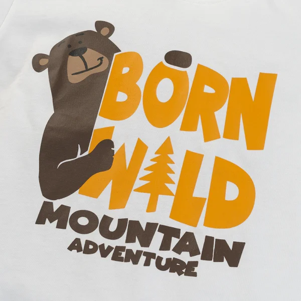 Bộ bé trai ngắn Animo HN0325059 (1-6Y,Trắng-vàng,TT02)