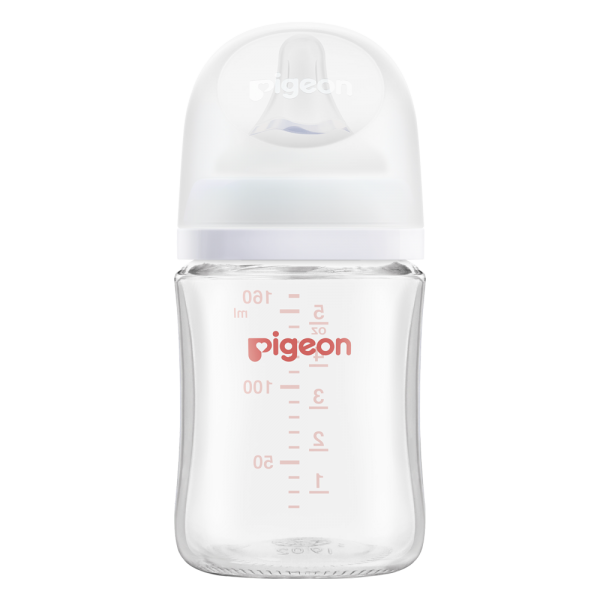 Bình Sữa Pigeon Thuỷ Tinh Softouch Baby Friendly World (160ml,SS)