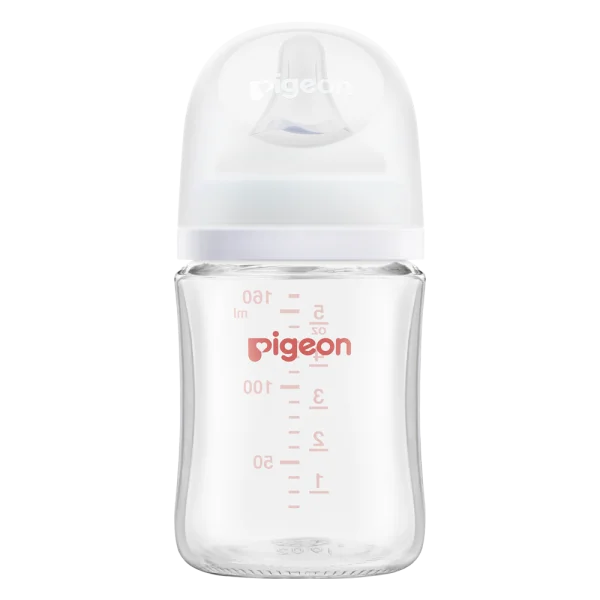 Bình Sữa Pigeon Thủy Tinh Softouch Baby Friendly World (160ml,SS)