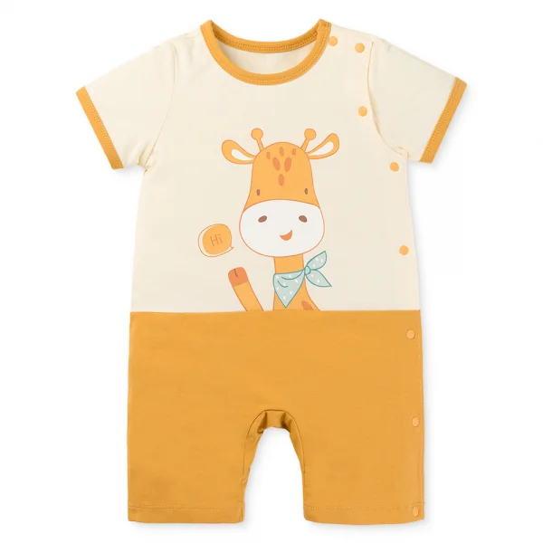 Bodysuit bé trai đùi Animo VD0525015 (0-12M,Vàng,NN02)