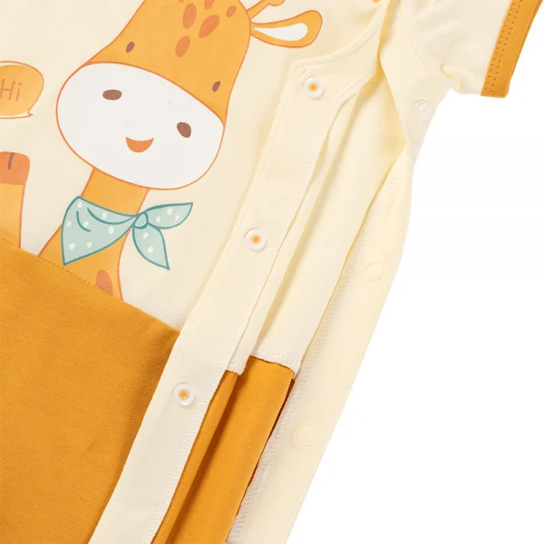 Bodysuit bé trai đùi Animo VD0525015 (0-12M,Vàng,NN02)