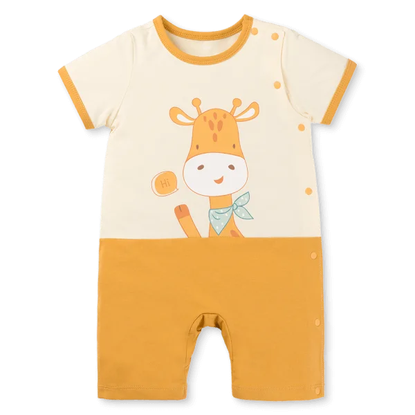 Bodysuit bé trai đùi Animo VD0525015 (0-12M,Vàng,NN02)