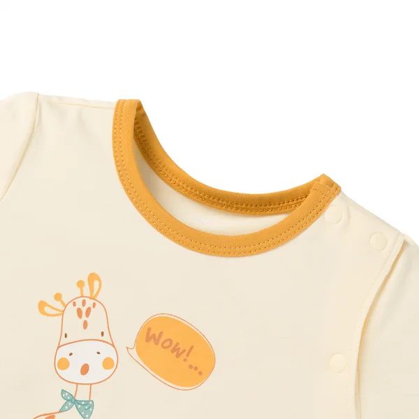 Bodysuit bé trai đùi Animo VD0525013 (0-12M,Vàng,NN02)