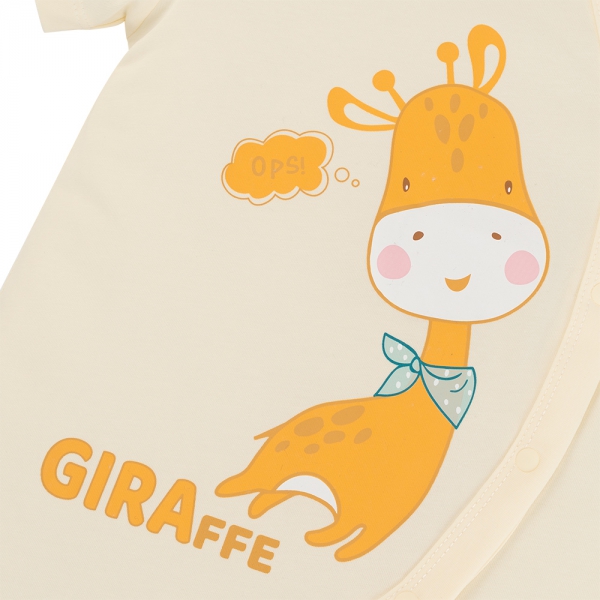 Bodysuit bé trai đùi Animo VD0525012 (0-12M,Vàng,NN02)
