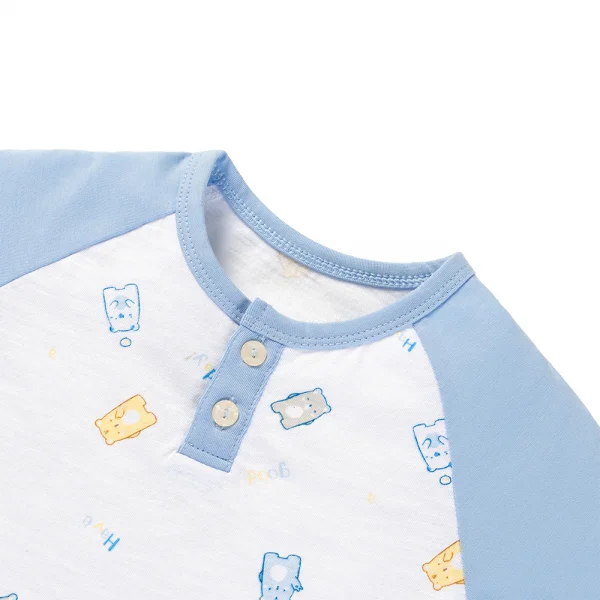 Bodysuit bé trai đùi Animo VD0525008 (0-12M,Xanh,NN03)