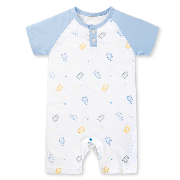 Bodysuit bé trai đùi Animo VD0525008 (0-12M,Xanh,NN03)