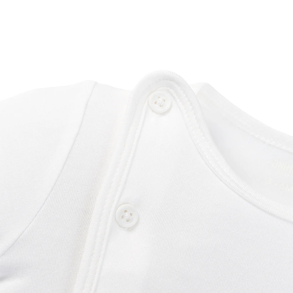 Set 2 áo sơ sinh cài chéo tay dài Animo Easy HN0125001 (NB-9M,Trắng,NN05)