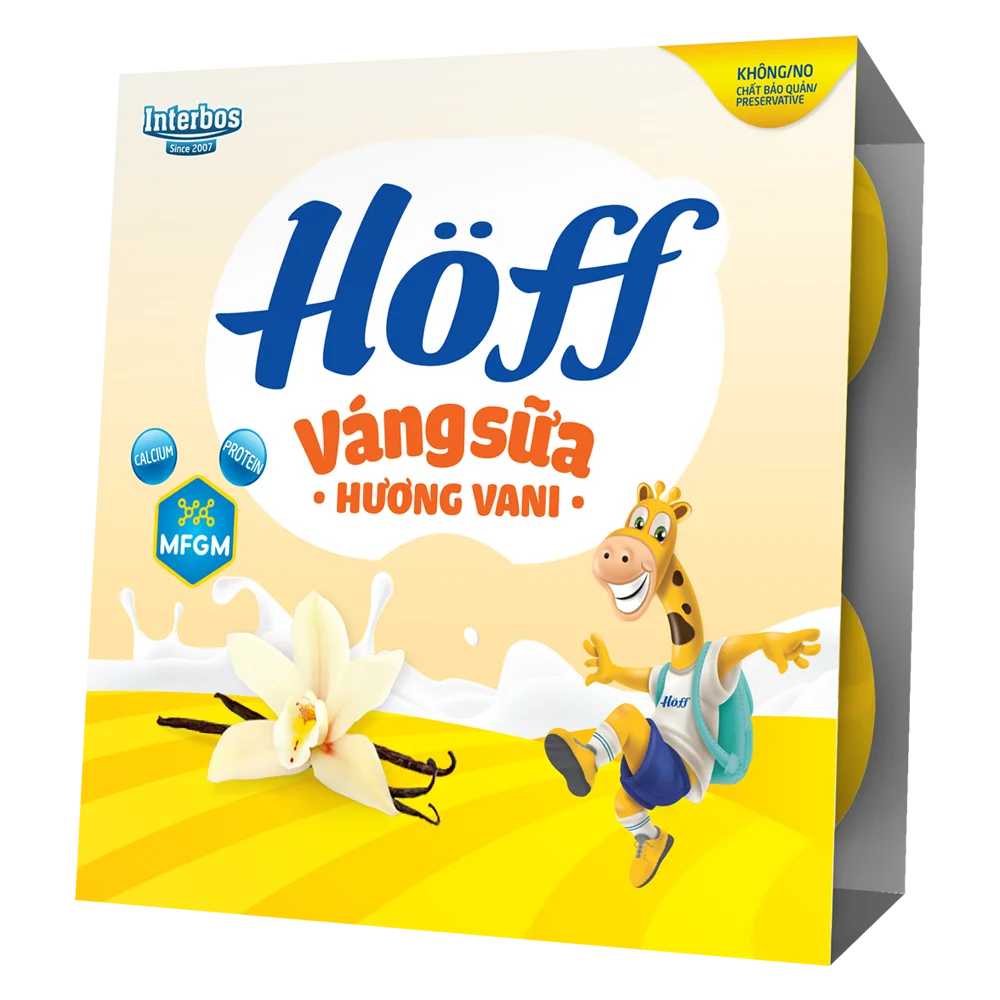 Váng sữa Hoff - Vani (Lốc 4 hủ) (Giao mẫu ngẫu nhiên)