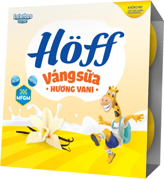 Váng sữa Hoff - Vani (Lốc 4 hủ) (Giao mẫu ngẫu nhiên)