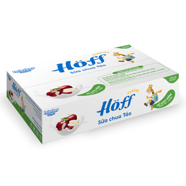Combo 2 Sữa chua hoa quả Hoff - Táo (Lốc 4 hủ)