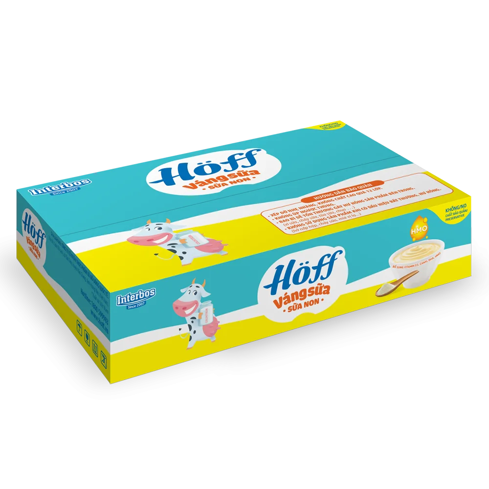 Váng sữa Hoff - Sữa non (Lốc 4 hũ) (Giao mẫu ngẫu nhiên)
