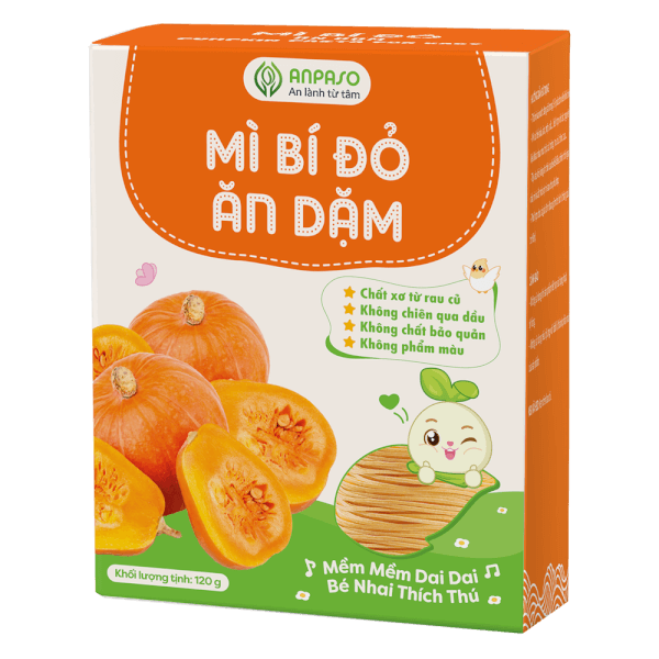 Mì bí đỏ ăn dặm cho bé Anpaso 120g