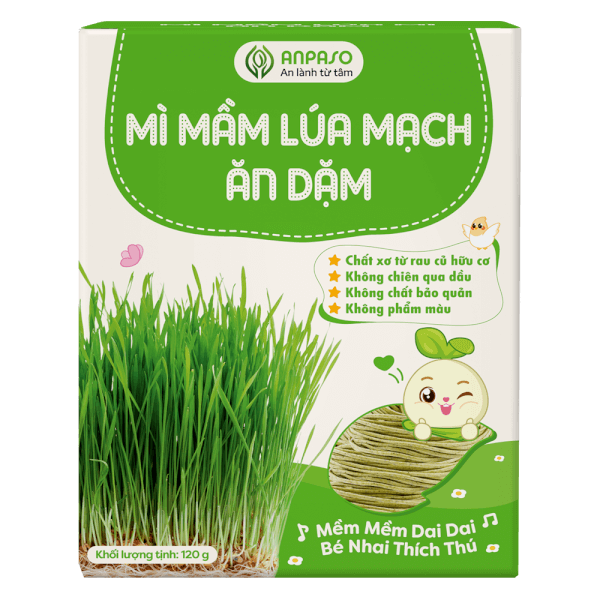 Mì mầm lúa mạch ăn dặm cho bé Anpaso 120g