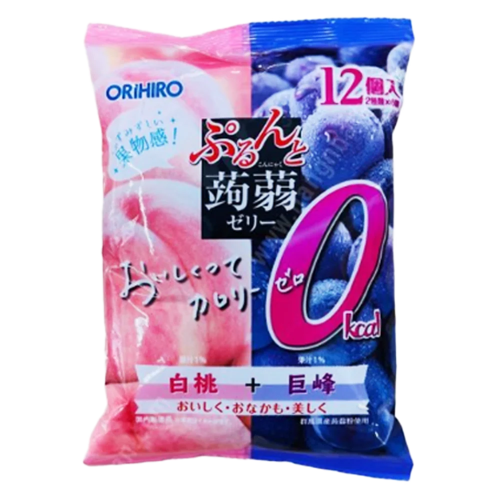 Thạch trái cây Orihiro vị nho và đào