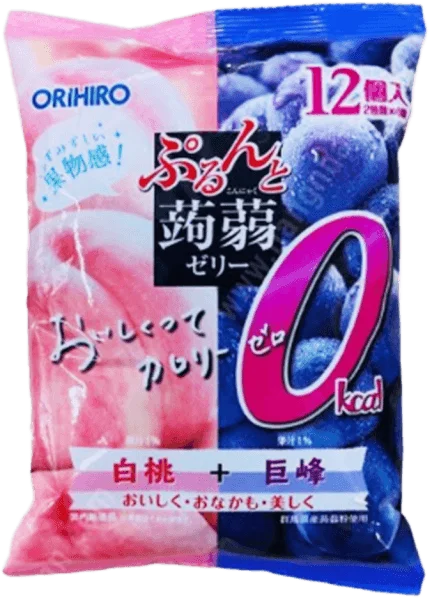Thạch trái cây Orihiro vị nho và đào
