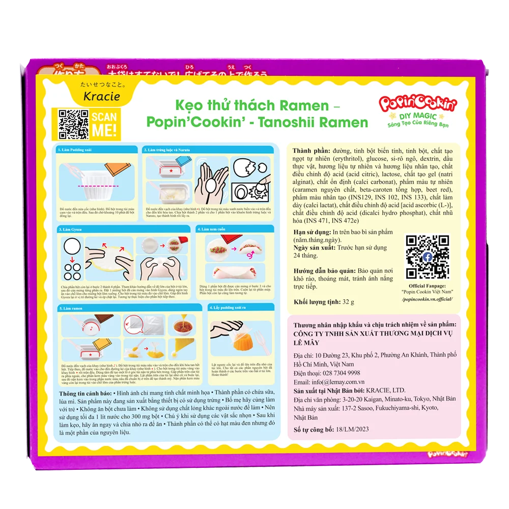 Combo 2 Kẹo thử thách Ramen – Popin 