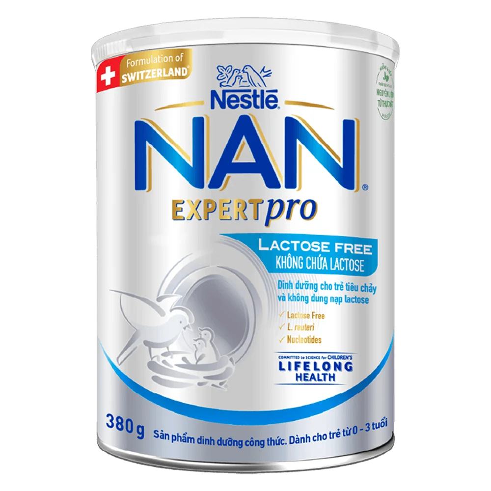 Sản phẩm dinh dưỡng công thức Nestle Nan Expert Pro Lactose Free không chứa lactose 380g (Giao bao bì ngẫu nhiên)