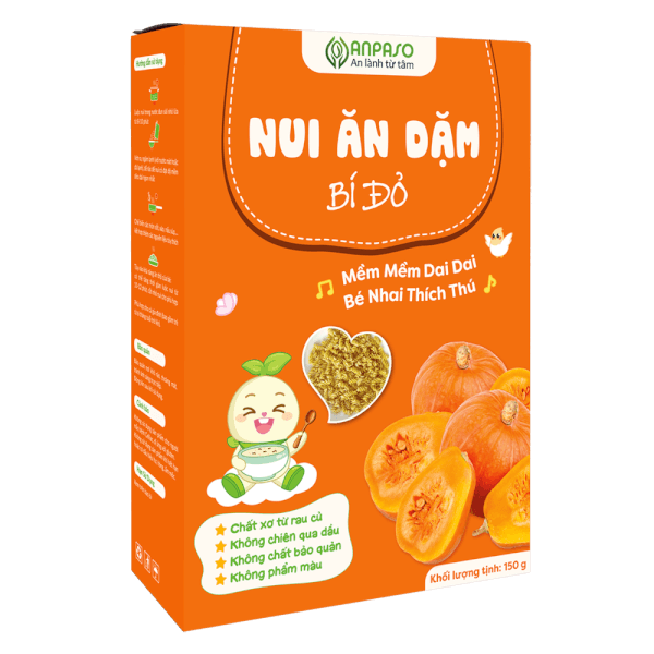 Nui ăn dặm bí đỏ Anpaso 150g