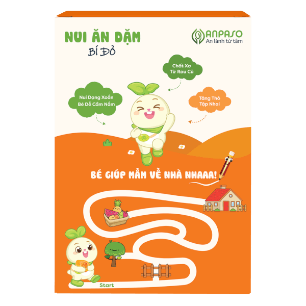 Nui ăn dặm bí đỏ Anpaso 150g