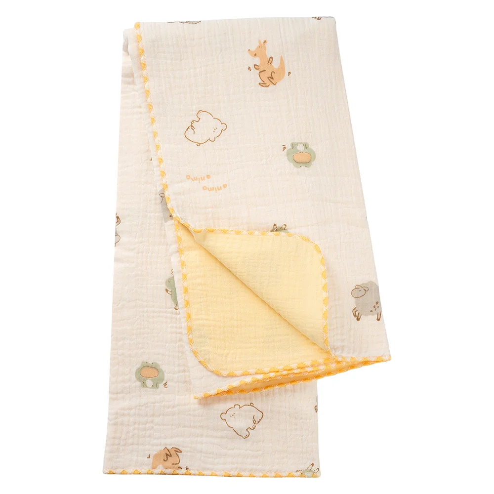 Chăn xô nhăn Cotton 4 lớp cao cấp Animo T2304_NBA002 (75x100cm,1 cái,Giao màu ngẫu nhiên)