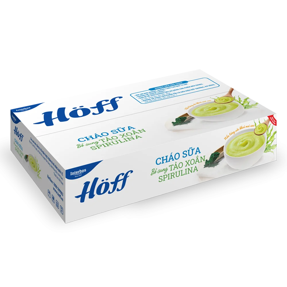 Cháo sữa Bổ sung tảo xoắn Spirulina HӦff -  55gr (Giao mẫu ngẫu nhiên)