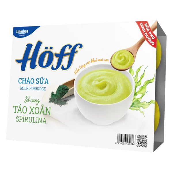 Cháo sữa Bổ sung tảo xoắn Spirulina HӦff -  55gr (Giao mẫu ngẫu nhiên)