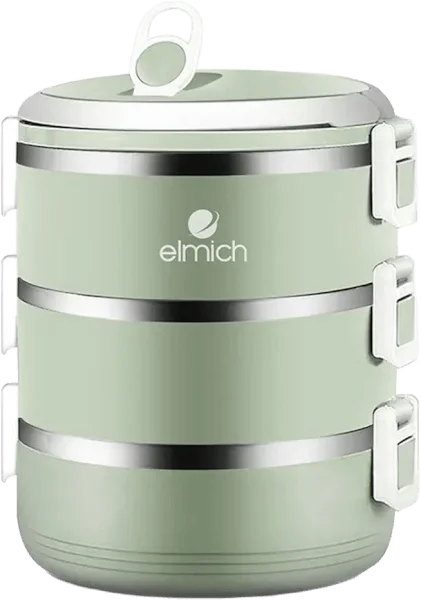 QT_Hộp cơm 2 tầng inox 304 Elmich EL8381 dung tích 1.3L