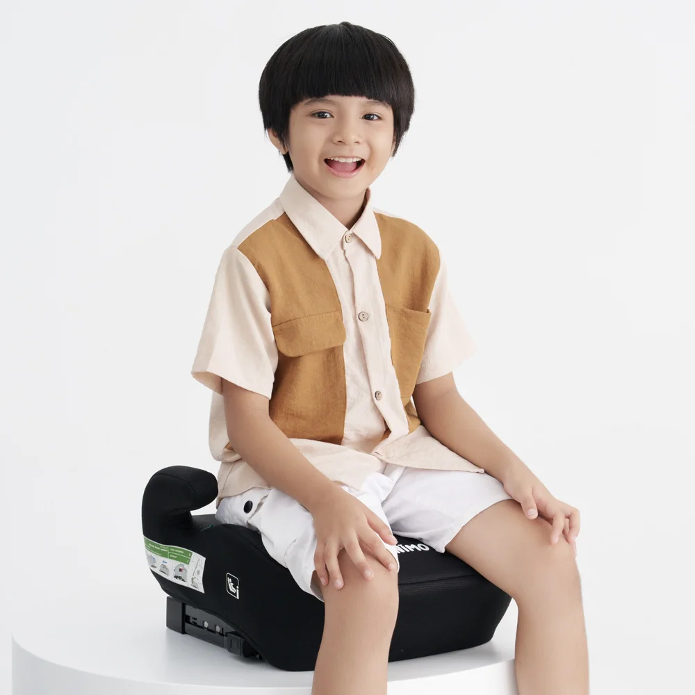 Ghế ngồi ô tô Animo Comfy Isofix (125-150cm, i-size, K11, Coal, booster)