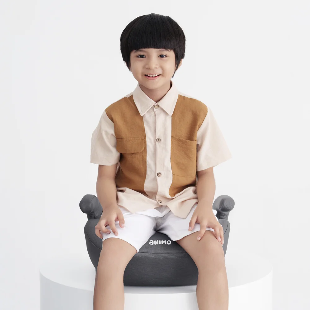 Ghế ngồi ô tô Animo Comfy Isofix (125-150cm, i-size, K11, Steel Gray, booster)