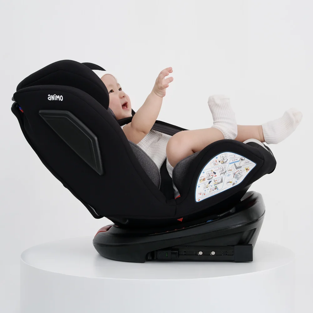 Ghế ngồi ô tô Animo OneFit Isofix 360 (0-36kg, R44, CS008, Onyx)