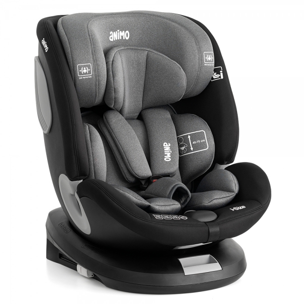 Ghế ngồi ô tô Animo OneFit Pro Isofix 360 (0-12Y, i-size, HB338, Iron Gray)