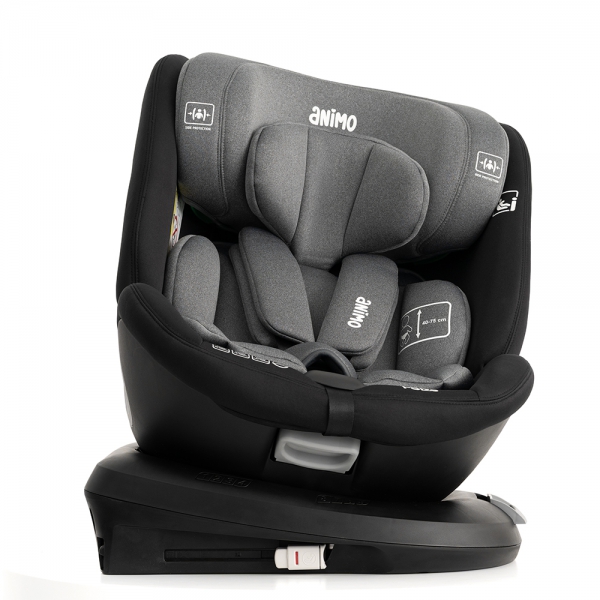 Ghế ngồi ô tô Animo OneFit Pro Isofix 360 (0-12Y, i-size, HB338, Iron Gray)