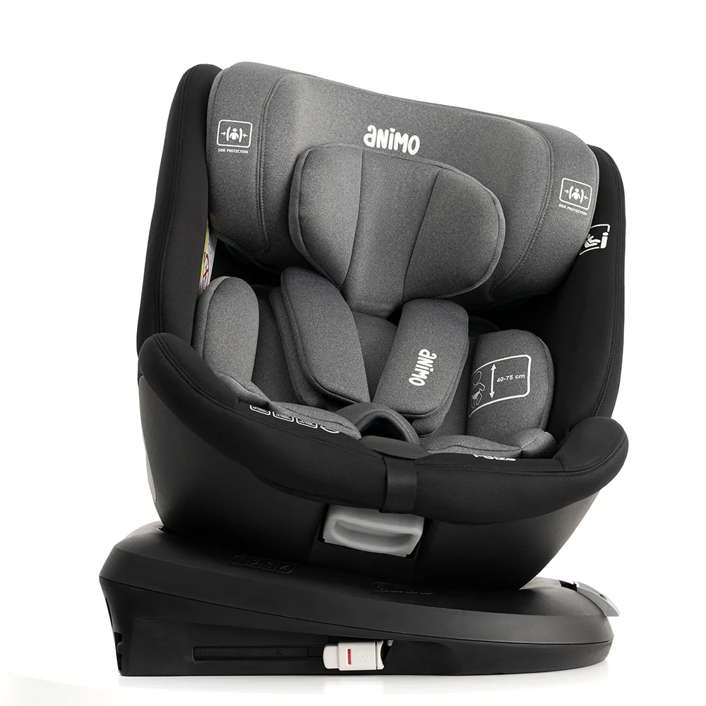 Ghế ngồi ô tô Animo Onefit Pro Isofix 360 (40-150cm, i-size, HB338, Iron Gray)