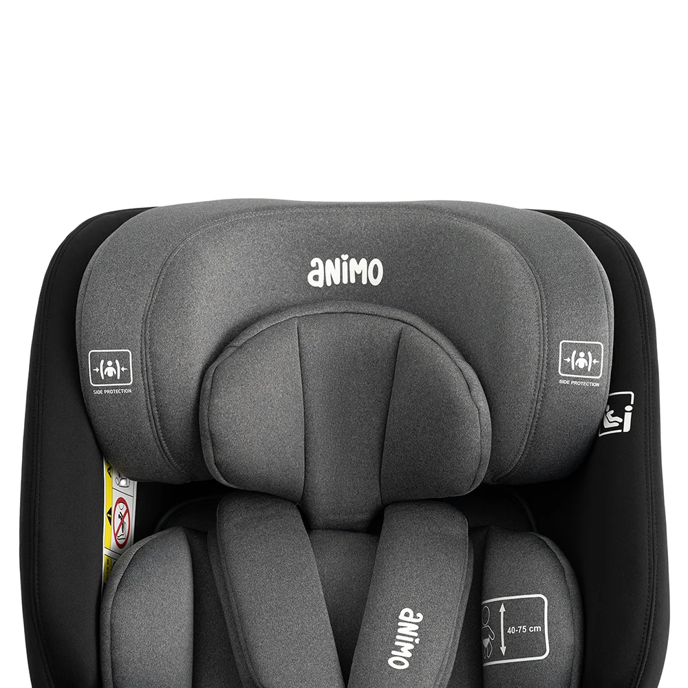 Ghế ngồi ô tô Animo Onefit Pro Isofix 360 (40-150cm, i-size, HB338, Iron Gray)