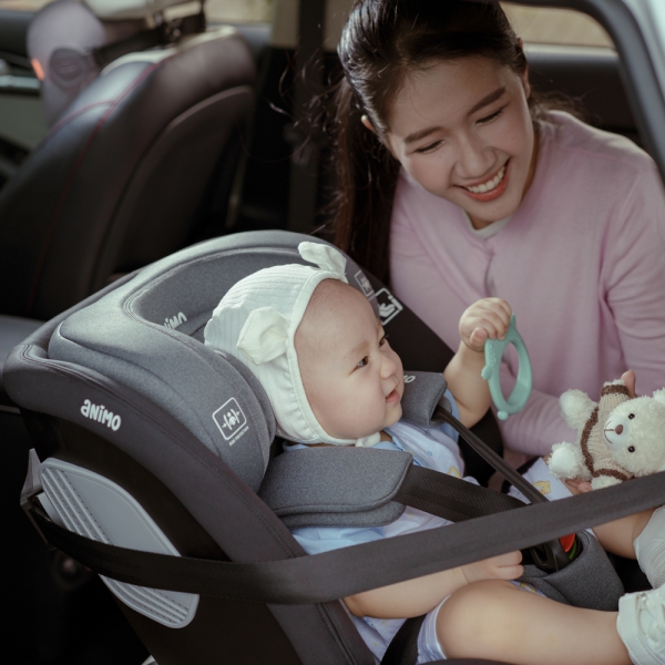 Ghế ngồi ô tô Animo Onefit Pro Isofix 360 (0-12Y, i-size, HB338, Iron Gray)