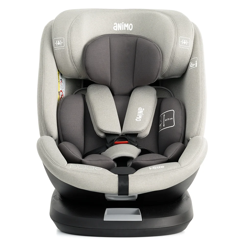 Ghế ngồi ô tô Animo Onefit Pro Isofix 360 (40-150cm, i-size, HB338, Iron Gray)