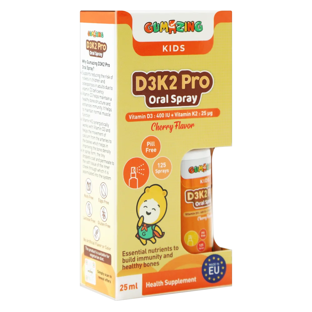 Combo 2 Thực phẩm bảo vệ sức khoẻ Gumazing D3K2 Pro Oral Spray 25ml