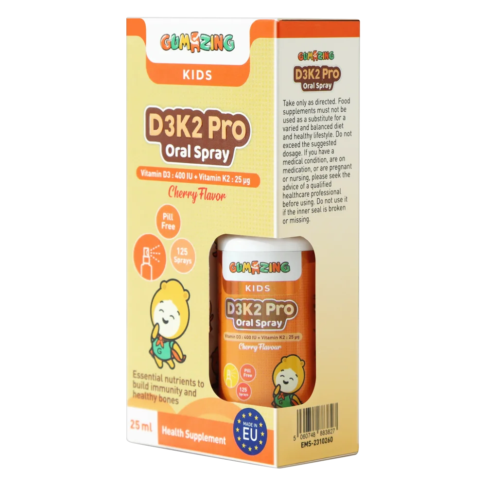 Combo 2 Thực phẩm bảo vệ sức khoẻ Gumazing D3K2 Pro Oral Spray 25ml