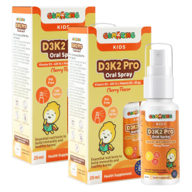 Quà tặng khi mua Combo 2 Thực phẩm bảo vệ sức khoẻ Gumazing D3K2 Pro Oral Spray 25ml